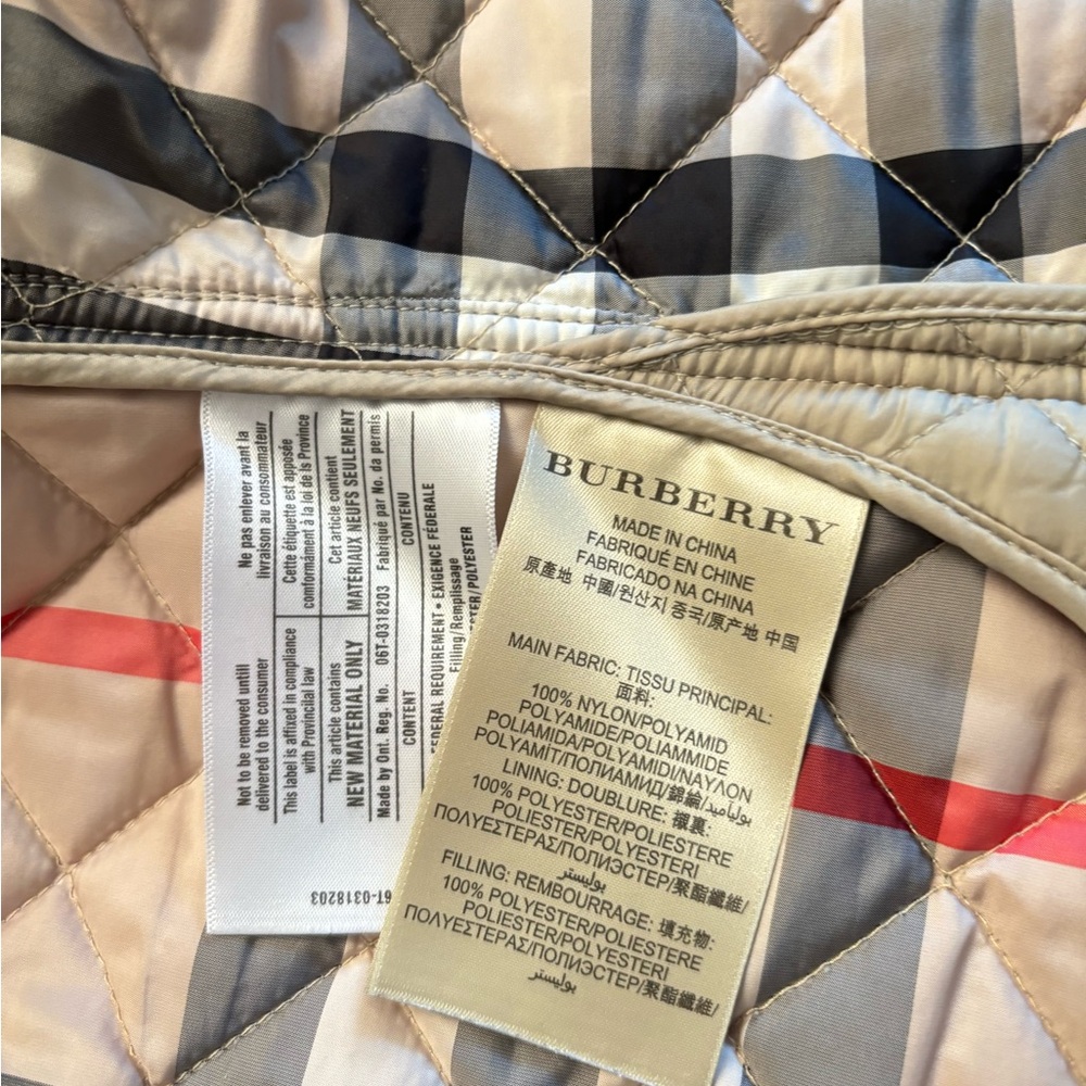 Burberry Brit Beige Quilted Jacket - Picture 9 of 10
